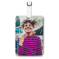 Onyourcases Yungblud Custom Luggage Tags Personalized Name PU Leather Luggage Tag With Strap Awesome Baggage Top Brand Hanging Suitcase Bag Tags Name ID Labels Travel Bag Accessories