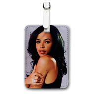 Onyourcases Aaliyah Art Custom Luggage Tags Personalized Name PU Leather Luggage Tag With Strap Awesome Baggage Brand Top Hanging Suitcase Bag Tags Name ID Labels Travel Bag Accessories