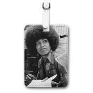 Onyourcases Angela Davis Custom Luggage Tags Personalized Name PU Leather Luggage Tag With Strap Awesome Baggage Brand Top Hanging Suitcase Bag Tags Name ID Labels Travel Bag Accessories