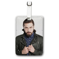 Onyourcases Avi Kaplan Pentatonix Custom Luggage Tags Personalized Name PU Leather Luggage Tag With Strap Awesome Baggage Brand Top Hanging Suitcase Bag Tags Name ID Labels Travel Bag Accessories