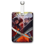Onyourcases Berserk Art Custom Luggage Tags Personalized Name PU Leather Luggage Tag With Strap Awesome Baggage Brand Top Hanging Suitcase Bag Tags Name ID Labels Travel Bag Accessories