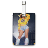 Onyourcases Beyonce Coachella Custom Luggage Tags Personalized Name PU Leather Luggage Tag With Strap Awesome Baggage Brand Top Hanging Suitcase Bag Tags Name ID Labels Travel Bag Accessories