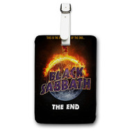 Onyourcases Black Sabbath The End Custom Luggage Tags Personalized Name PU Leather Luggage Tag With Strap Awesome Baggage Brand Top Hanging Suitcase Bag Tags Name ID Labels Travel Bag Accessories
