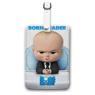 Onyourcases Boss Baby Custom Luggage Tags Personalized Name PU Leather Luggage Tag With Strap Awesome Baggage Brand Top Hanging Suitcase Bag Tags Name ID Labels Travel Bag Accessories