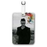 Onyourcases Brendon Urie Custom Luggage Tags Personalized Name PU Leather Luggage Tag With Strap Awesome Baggage Brand Top Hanging Suitcase Bag Tags Name ID Labels Travel Bag Accessories