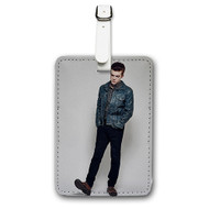 Onyourcases Cameron Monaghan Custom Luggage Tags Personalized Name PU Leather Luggage Tag With Strap Awesome Baggage Brand Top Hanging Suitcase Bag Tags Name ID Labels Travel Bag Accessories