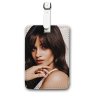 Onyourcases Camila Cabello Custom Luggage Tags Personalized Name PU Leather Luggage Tag With Strap Awesome Baggage Brand Top Hanging Suitcase Bag Tags Name ID Labels Travel Bag Accessories