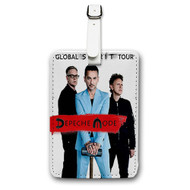 Onyourcases Depeche Mode Custom Luggage Tags Personalized Name PU Leather Luggage Tag With Strap Awesome Baggage Brand Top Hanging Suitcase Bag Tags Name ID Labels Travel Bag Accessories