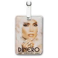 Onyourcases Dinero Jennifer Lopez Feat Cardi B DJ Khaled Custom Luggage Tags Personalized Name PU Leather Luggage Tag With Strap Awesome Baggage Brand Top Hanging Suitcase Bag Tags Name ID Labels Travel Bag Accessories