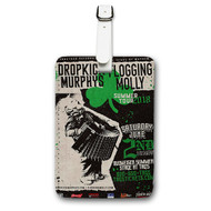 Onyourcases Dropkick Murphys and Flogging Molly Custom Luggage Tags Personalized Name PU Leather Luggage Tag With Strap Awesome Baggage Brand Top Hanging Suitcase Bag Tags Name ID Labels Travel Bag Accessories