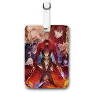Onyourcases Fate stay night Unlimited Blade Works Custom Luggage Tags Personalized Name PU Leather Luggage Tag With Strap Awesome Baggage Brand Top Hanging Suitcase Bag Tags Name ID Labels Travel Bag Accessories