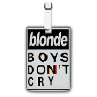 Onyourcases Frank Ocean Blonde Boys Don t Cry Custom Luggage Tags Personalized Name PU Leather Luggage Tag With Strap Awesome Baggage Brand Top Hanging Suitcase Bag Tags Name ID Labels Travel Bag Accessories