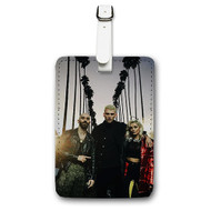 Onyourcases Home Machine Gun Kelly Feat X Ambassadors Bebe Rexha Custom Luggage Tags Personalized Name PU Leather Luggage Tag With Strap Awesome Baggage Brand Top Hanging Suitcase Bag Tags Name ID Labels Travel Bag Accessories