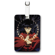 Onyourcases Inuyasha Art Custom Luggage Tags Personalized Name PU Leather Luggage Tag With Strap Awesome Baggage Brand Top Hanging Suitcase Bag Tags Name ID Labels Travel Bag Accessories