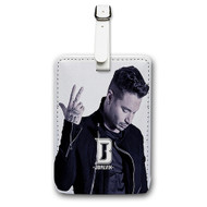 Onyourcases J Balvin Custom Luggage Tags Personalized Name PU Leather Luggage Tag With Strap Awesome Baggage Brand Top Hanging Suitcase Bag Tags Name ID Labels Travel Bag Accessories