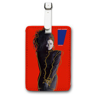Onyourcases Janet Jackson Control Art Custom Luggage Tags Personalized Name PU Leather Luggage Tag With Strap Awesome Baggage Brand Top Hanging Suitcase Bag Tags Name ID Labels Travel Bag Accessories