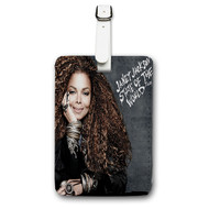 Onyourcases Janet Jackson State of the World Tour Custom Luggage Tags Personalized Name PU Leather Luggage Tag With Strap Awesome Baggage Brand Top Hanging Suitcase Bag Tags Name ID Labels Travel Bag Accessories