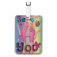 Onyourcases Jojo Siwa Custom Luggage Tags Personalized Name PU Leather Luggage Tag With Strap Awesome Baggage Brand Top Hanging Suitcase Bag Tags Name ID Labels Travel Bag Accessories