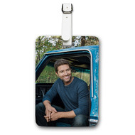 Onyourcases Josh Turner Custom Luggage Tags Personalized Name PU Leather Luggage Tag With Strap Awesome Baggage Brand Top Hanging Suitcase Bag Tags Name ID Labels Travel Bag Accessories