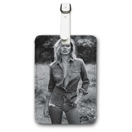 Onyourcases Kate Moss Custom Luggage Tags Personalized Name PU Leather Luggage Tag With Strap Awesome Baggage Brand Top Hanging Suitcase Bag Tags Name ID Labels Travel Bag Accessories