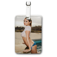 Onyourcases Kate Upton Custom Luggage Tags Personalized Name PU Leather Luggage Tag With Strap Awesome Baggage Brand Top Hanging Suitcase Bag Tags Name ID Labels Travel Bag Accessories