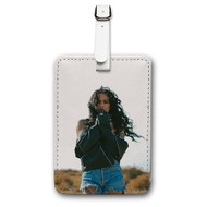 Onyourcases Kehlani Custom Luggage Tags Personalized Name PU Leather Luggage Tag With Strap Awesome Baggage Brand Top Hanging Suitcase Bag Tags Name ID Labels Travel Bag Accessories