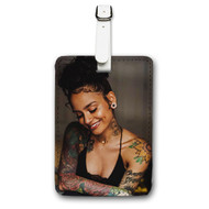 Onyourcases Kehlani Smile Custom Luggage Tags Personalized Name PU Leather Luggage Tag With Strap Awesome Baggage Brand Top Hanging Suitcase Bag Tags Name ID Labels Travel Bag Accessories
