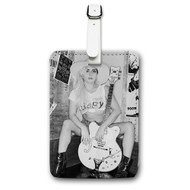 Onyourcases Lady Gaga Custom Luggage Tags Personalized Name PU Leather Luggage Tag With Strap Awesome Baggage Brand Top Hanging Suitcase Bag Tags Name ID Labels Travel Bag Accessories