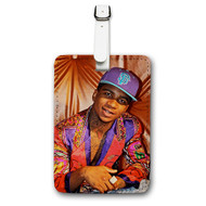 Onyourcases Lil B Custom Luggage Tags Personalized Name PU Leather Luggage Tag With Strap Awesome Baggage Brand Top Hanging Suitcase Bag Tags Name ID Labels Travel Bag Accessories