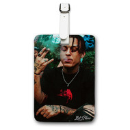 Onyourcases Lil Skies Custom Luggage Tags Personalized Name PU Leather Luggage Tag With Strap Awesome Baggage Brand Top Hanging Suitcase Bag Tags Name ID Labels Travel Bag Accessories