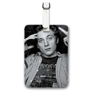 Onyourcases Lip Gallagher Custom Luggage Tags Personalized Name PU Leather Luggage Tag With Strap Awesome Baggage Brand Top Hanging Suitcase Bag Tags Name ID Labels Travel Bag Accessories