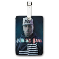 Onyourcases Nicky Jam Custom Luggage Tags Personalized Name PU Leather Luggage Tag With Strap Awesome Baggage Brand Top Hanging Suitcase Bag Tags Name ID Labels Travel Bag Accessories