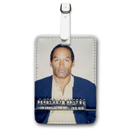 Onyourcases OJ Simpson Custom Luggage Tags Personalized Name PU Leather Luggage Tag With Strap Awesome Baggage Brand Top Hanging Suitcase Bag Tags Name ID Labels Travel Bag Accessories