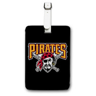 Onyourcases Pittsburgh Pirates MLB Custom Luggage Tags Personalized Name PU Leather Luggage Tag With Strap Awesome Baggage Brand Top Hanging Suitcase Bag Tags Name ID Labels Travel Bag Accessories