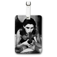 Onyourcases PJ Harvey Custom Luggage Tags Personalized Name PU Leather Luggage Tag With Strap Awesome Baggage Brand Top Hanging Suitcase Bag Tags Name ID Labels Travel Bag Accessories