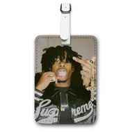 Onyourcases Playboi Carti Custom Luggage Tags Personalized Name PU Leather Luggage Tag With Strap Awesome Baggage Brand Top Hanging Suitcase Bag Tags Name ID Labels Travel Bag Accessories