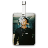 Onyourcases Playboi Carti Art Custom Luggage Tags Personalized Name PU Leather Luggage Tag With Strap Awesome Baggage Brand Top Hanging Suitcase Bag Tags Name ID Labels Travel Bag Accessories