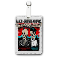 Onyourcases Rancid Dropkick Murphys Custom Luggage Tags Personalized Name PU Leather Luggage Tag With Strap Awesome Baggage Brand Top Hanging Suitcase Bag Tags Name ID Labels Travel Bag Accessories