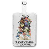 Onyourcases Studio Ghibli Custom Luggage Tags Personalized Name PU Leather Luggage Tag With Strap Awesome Baggage Brand Top Hanging Suitcase Bag Tags Name ID Labels Travel Bag Accessories