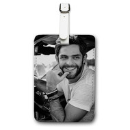 Onyourcases Thomas Rhett Custom Luggage Tags Personalized Name PU Leather Luggage Tag With Strap Awesome Baggage Brand Top Hanging Suitcase Bag Tags Name ID Labels Travel Bag Accessories
