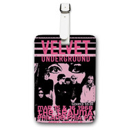 Onyourcases Velvet Underground Custom Luggage Tags Personalized Name PU Leather Luggage Tag With Strap Awesome Baggage Brand Top Hanging Suitcase Bag Tags Name ID Labels Travel Bag Accessories