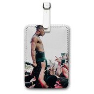 Onyourcases XXXTentacion Custom Luggage Tags Personalized Name PU Leather Luggage Tag With Strap Awesome Baggage Brand Top Hanging Suitcase Bag Tags Name ID Labels Travel Bag Accessories