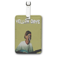 Onyourcases Yellow Days Custom Luggage Tags Personalized Name PU Leather Luggage Tag With Strap Awesome Baggage Brand Top Hanging Suitcase Bag Tags Name ID Labels Travel Bag Accessories