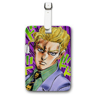 Onyourcases Yoshikage Kira Jojo s Bizarre Adventure Custom Luggage Tags Personalized Name PU Leather Luggage Tag With Strap Awesome Baggage Brand Top Hanging Suitcase Bag Tags Name ID Labels Travel Bag Accessories