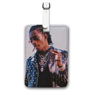 Onyourcases Young Thug Safe Custom Luggage Tags Personalized Name PU Leather Luggage Tag With Strap Awesome Baggage Brand Top Hanging Suitcase Bag Tags Name ID Labels Travel Bag Accessories