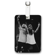 Onyourcases Suicideboyss Concert Custom Luggage Tags Personalized Name PU Leather Luggage Tag With Strap Awesome Baggage Brand Hanging Top Suitcase Bag Tags Name ID Labels Travel Bag Accessories