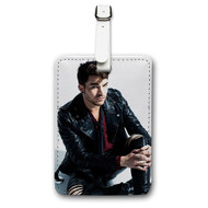 Onyourcases Adam Lambert Custom Luggage Tags Personalized Name PU Leather Luggage Tag With Strap Awesome Baggage Brand Hanging Top Suitcase Bag Tags Name ID Labels Travel Bag Accessories