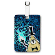 Onyourcases Bill Cipher Gravity Falls Custom Luggage Tags Personalized Name PU Leather Luggage Tag With Strap Awesome Baggage Brand Hanging Top Suitcase Bag Tags Name ID Labels Travel Bag Accessories