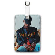 Onyourcases Bryson Tiller Custom Luggage Tags Personalized Name PU Leather Luggage Tag With Strap Awesome Baggage Brand Hanging Top Suitcase Bag Tags Name ID Labels Travel Bag Accessories