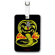 Onyourcases Cobra Kai Custom Luggage Tags Personalized Name PU Leather Luggage Tag With Strap Awesome Baggage Brand Hanging Top Suitcase Bag Tags Name ID Labels Travel Bag Accessories
